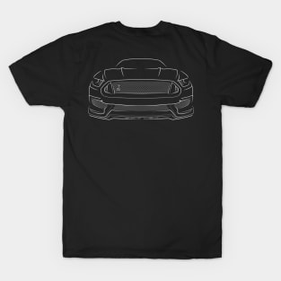 front/profile - Ford GT350 Mustang - white T-Shirt